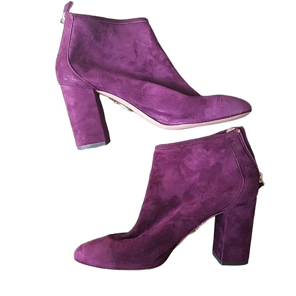 NWOB Aquazzura Firenze Purple Bootie (36) - Picture 4 of 6